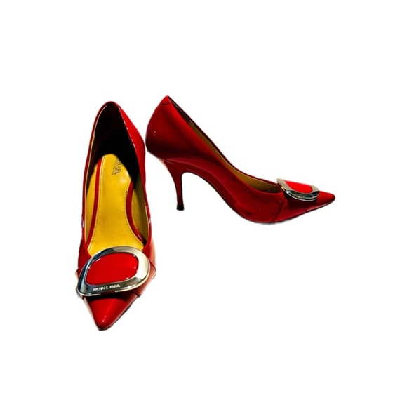 MICHAEL Michael Kors Patent-Leather Pumps $60 (70% OFF) - Picture 1 of 5
